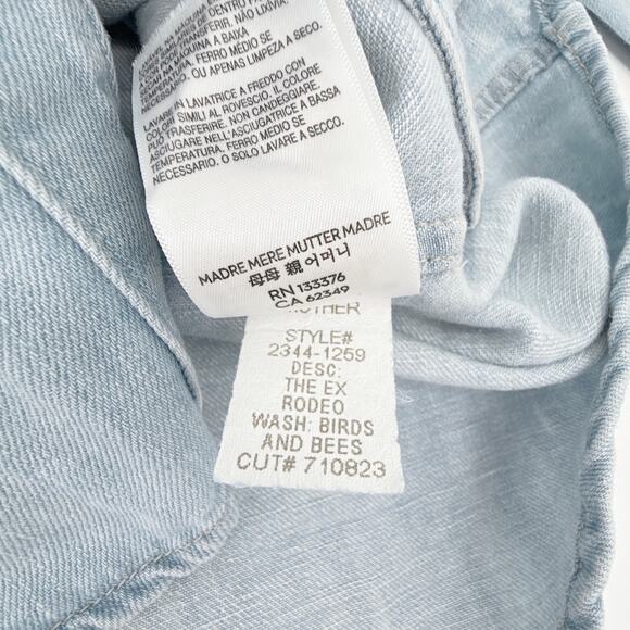 MOTHER The Ex Rodeo Shirt in Birds and Bees S - Picture 9 of 12